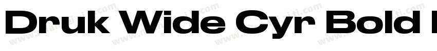 Druk Wide Cyr Bold Italic字体转换